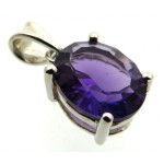 Siberian Amethyst Quartz Sterling Silver Pendant 07